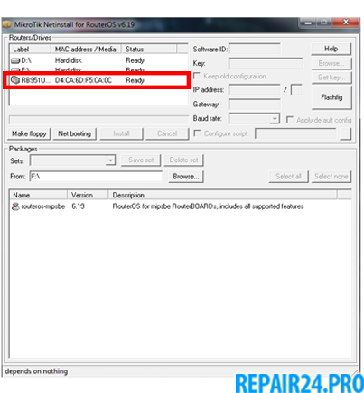 Запуск и настройка NetInstall Запуск и настройка NetInstall