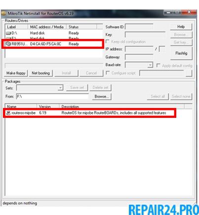 Запуск и настройка NetInstall Запуск и настройка NetInstall
